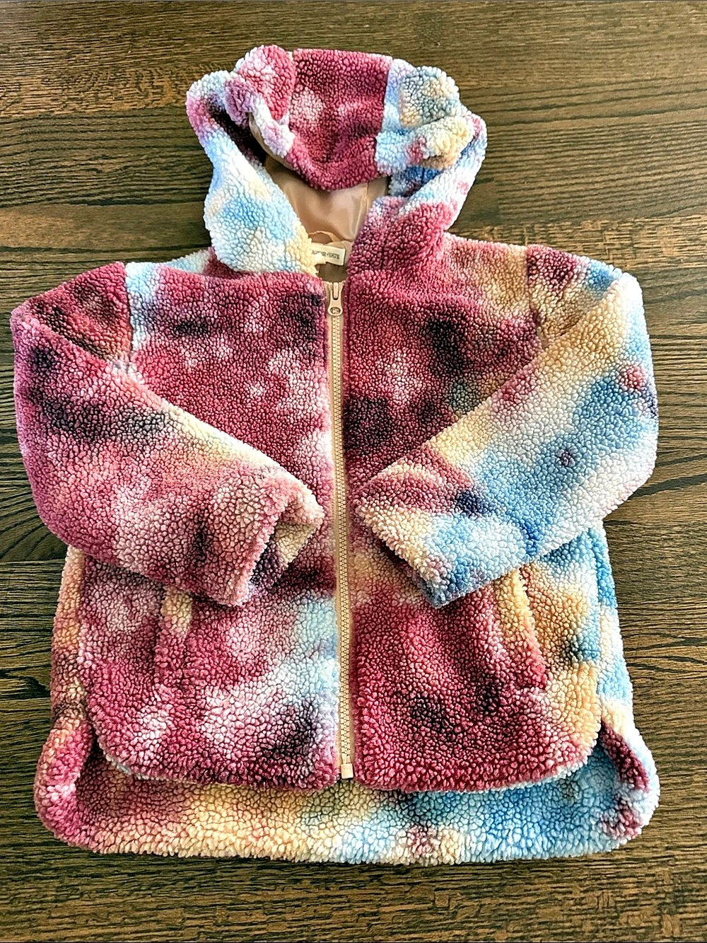 Tucker + Tate Kids Tie-Dye Hooded Fleece Jacket